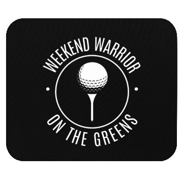 Discover Weekend Warrior On The Greens Mouse Pads