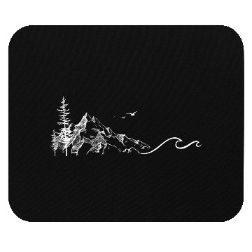 Discover Mountain Wave Birds Mouse Pads