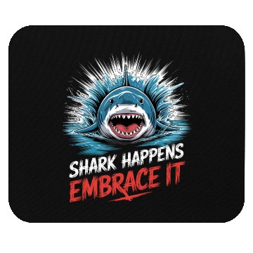 Discover Shark Happens Embrace it Shark Diver Mouse Pads