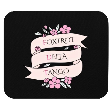 Discover Foxtrot Delta Tango - Floral Subtle FDT Mouse Pads
