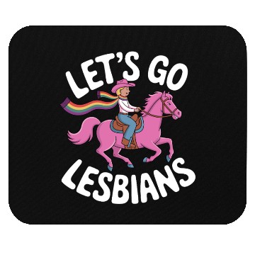 Discover Let’s Go Lesbians Subtle Lesbian Pride Mouse Pads