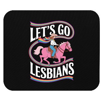 Discover Let’s Go Lesbians Subtle Lesbian Pride Mouse Pads