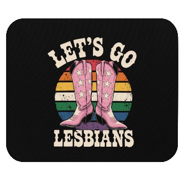 Discover Let’s Go Lesbians Subtle Lesbian Pride Mouse Pads
