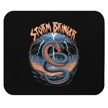 Discover Storm Bringer Serpent Mouse Pads