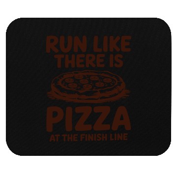 Discover Run Like There Is Pizza Marathon Runner Finish Mouse Pads