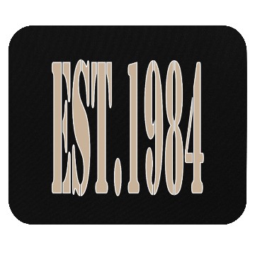 Discover EST. 1984 Mouse Pads – Classic Beige Birth Year Mouse Pads