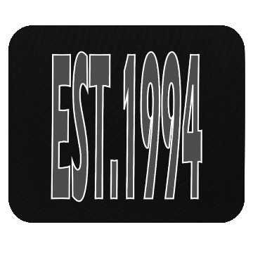 Discover EST. 1994 Ash Text Mouse Pads – Minimalist Vintage