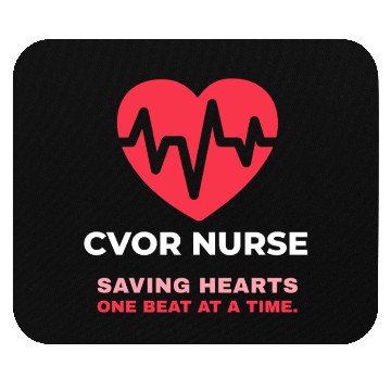 Discover CVOR Nurse: Saving Hearts - Pretty Nurse Design Mouse Pads