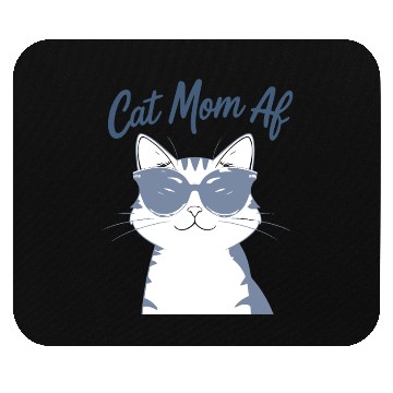 Discover Funny Cat Mom Club Sunglasses Mouse Pads