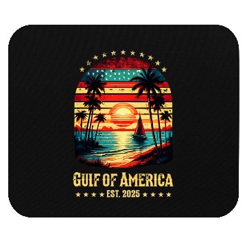Discover Retro Golf Of USA America Est 2025 American Flag Mouse Pads