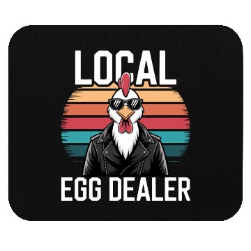 Discover Local Egg Dealer Easter Sunday Retro Chicken Mouse Pads