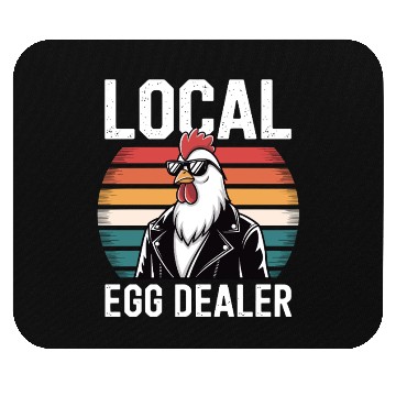 Discover Local Egg Dealer Easter Sunday Retro Chicken Farm Mouse Pads