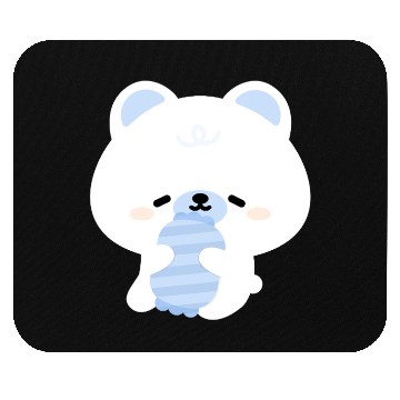 Discover Sleepy Polar Bear Mouse Pads