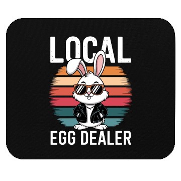 Discover Local Egg Dealer Easter Bunny Easter Sunday Mouse Pads