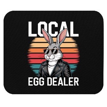 Discover Local Egg Dealer Easter Bunny Easter Sunday Mouse Pads