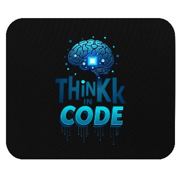 Discover Think in Code Brain Computing Themed Mouse Pads