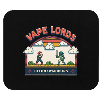 Discover Vape Lords: Cloud Warriors Retro Game Mouse Pads