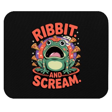Discover Screaming Frog Pizza Chaos Vibes Mouse Pads