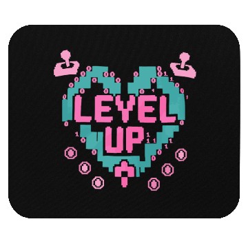 Discover Retro Gamer’s Code Pixel Heart Mouse Pads - Level Up