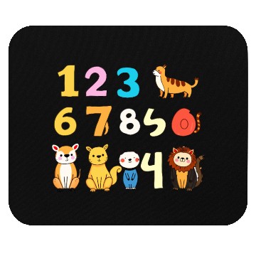 Discover Number Animals Mouse Pads