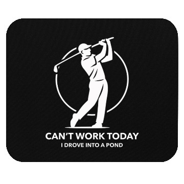 Discover I Drove Into A Pond Golf Apparel Mouse Pads