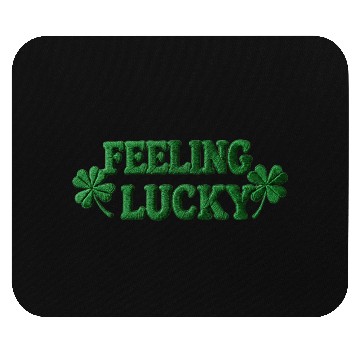 Discover Feeling Lucky Shamrocks Clover Mouse Pads