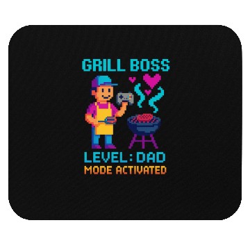 Discover Grill Boss Dad Mode Activated Mouse Pads