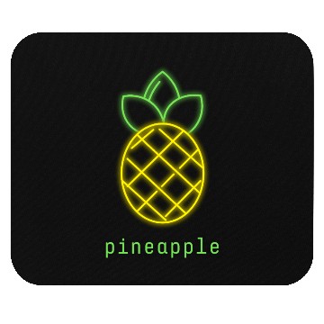 Discover Tropical Neon Pineapple Fruit Summer Design Mouse Pads