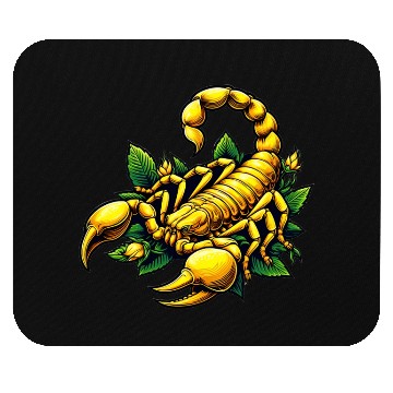 Discover yellow scorpion Mouse Pads