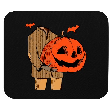 Discover Scary Spooky Jack O Lantern Face Pumpkin Men Boys Mouse Pads
