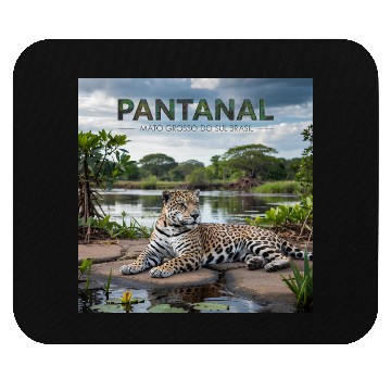 Discover Pantanal Jaguar – Wild Beauty of Brazil Mouse Pads
