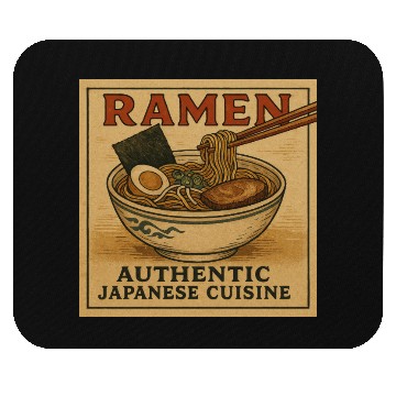 Discover Japanese Ramen Japanese Food Japanese Retro Mouse Pads