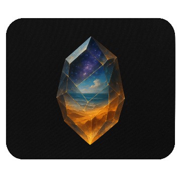 Discover Multiverse Crystal: Window Through Time and space Mouse Pads
