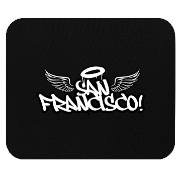 Discover San Francisco Graffiti Wings Mouse Pads