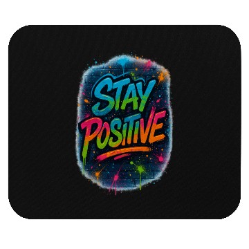 Discover Graffiti Style Stay Positive Urban Art Mouse Pads