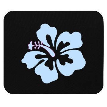 Discover Blue hibiscus flower Mouse Pads