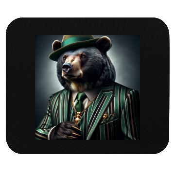 Discover Money Gangster Bear Mouse Pads