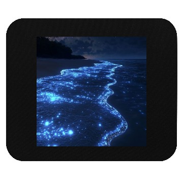 Discover Glowing River Flow Mouse Pads