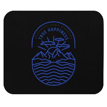 Discover PEACEFUL LAKE MORNING TRUE HAPPINESS Mouse Pads