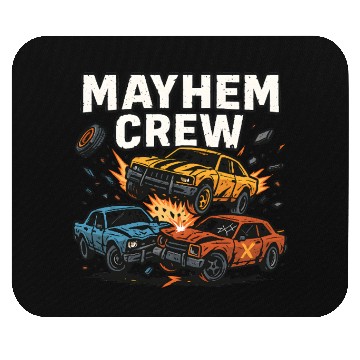 Discover Mayhem crew derby Mouse Pads crash race design wreckfest