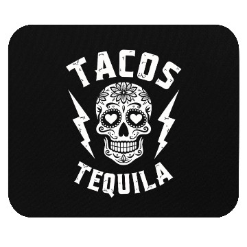 Discover Tacos Tequila & Skull Vibes Mouse Pads