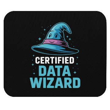 Discover Certified Data Wizard Data Scientist Mouse Pads