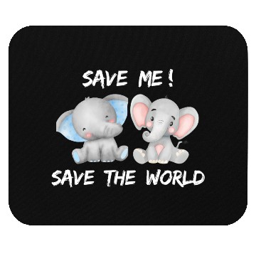 Discover World Elephant Day. Mouse Pads