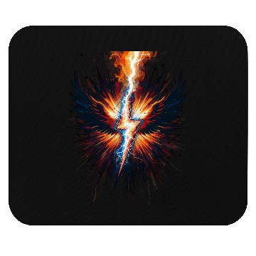 Discover Electric Phoenix Lightning in Bloom Mouse Pads