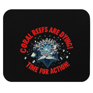 Discover Coral Reefs Are Dying! Time for Action! Mouse Pads