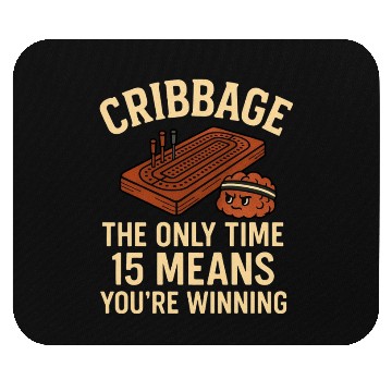 Discover Cribbage Obsession Joke For Competitive Card Playe Mouse Pads