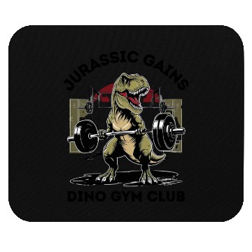 Discover Dino Gym Club Mouse Pads
