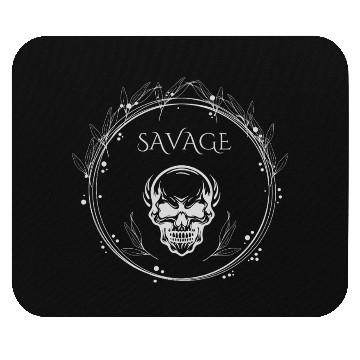 Discover "Savage Skull Circle – Dark Gothic Tribal Mouse Pads
