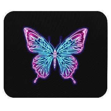 Discover Neon Butterfly Mouse Pads