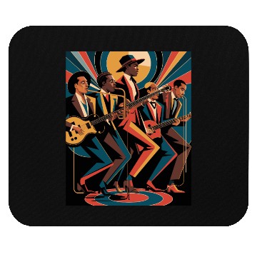 Discover New Orleans Jazz Band art – Elegant New Orleans Ja Mouse Pads